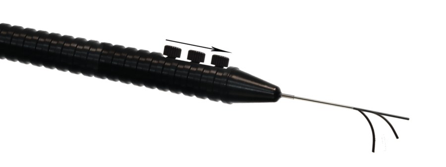 Bending laser probes