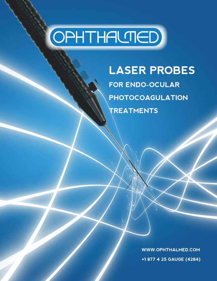 Ophthalmed laser probes catalog REV.2026/10, front cover